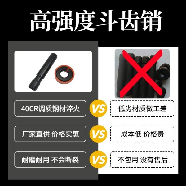 适用卡特E306 307 312 313 320 323 325 330 斗齿销子牙销斗齿螺丝 - 图片 3
