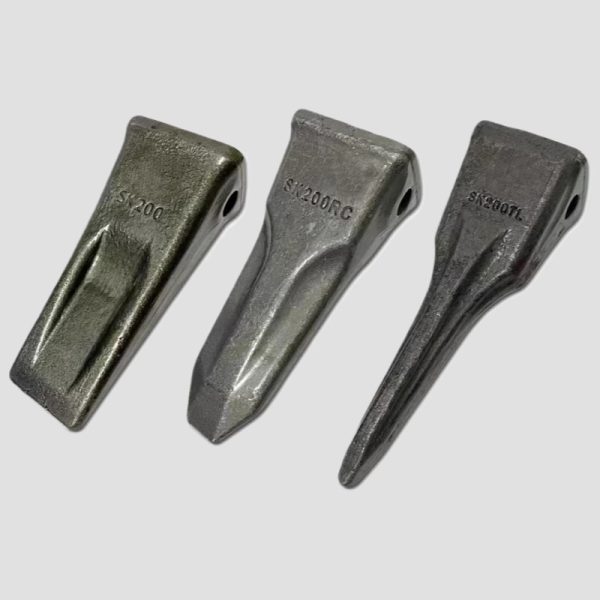 适用于挖掘机神钢SK200 210耐磨斗齿平尖特尖齿岩石土方破冰齿根