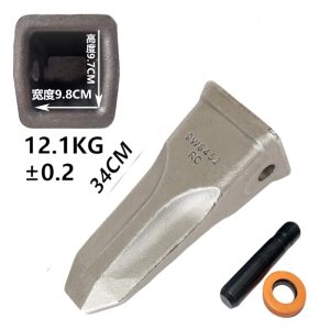 Fits CAT 330 SANY 375 385 Excavator Bucket Teeth and Adapter - High Strength Alloy Steel Heavy Duty