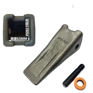 Fits Shantui 130 135 150 155 Excavator Bucket Teeth and Adapter - Forged Alloy Steel High Wear Resistance