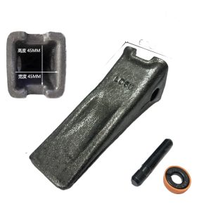 Fits Shantui 60 75 85 95 Excavator Bucket Teeth and Adapter - Forged Alloy Steel Heavy Duty Series